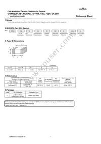 GRM0225C1E120GDAEL Datasheet Cover