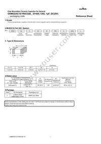 GRM0225C1E1R0CDAEL Datasheet Cover