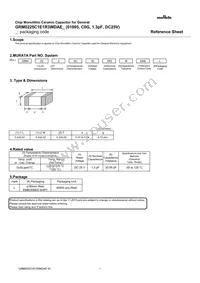 GRM0225C1E1R3WDAEL Datasheet Cover