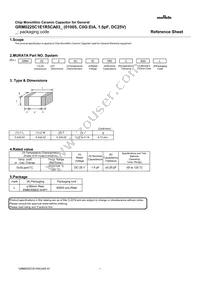 GRM0225C1E1R5CA03L Datasheet Cover