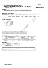 GRM0225C1E8R3WA03L Datasheet Cover