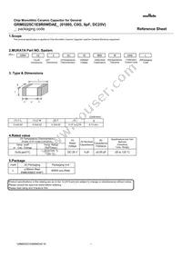 GRM0225C1E9R0WDAEL Datasheet Cover