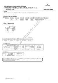 GRM022R60G153KE15L Datasheet Cover
