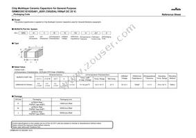 GRM0335C1E102GA01D Datasheet Cover