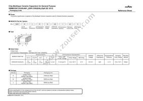 GRM0335C1E220JD01J Datasheet Cover