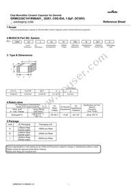 GRM0335C1H1R9BA01D Datasheet Cover