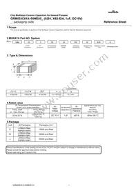 GRM033C81A105ME05E Datasheet Cover