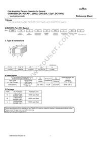 GRM1555C2A1R3CA01J Datasheet Cover