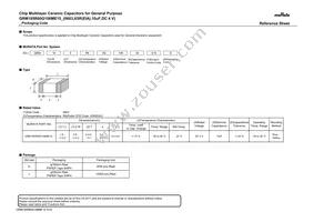 GRM185R60G106ME15D Datasheet Cover