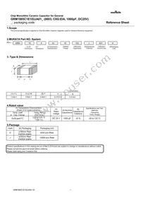 GRM1885C1E102JA01J Datasheet Cover