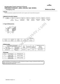 GRM1885C1H100JA01J Datasheet Cover