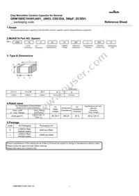 GRM1885C1H391JA01J Datasheet Cover