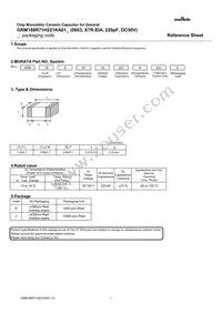 GRM188R71H221KA01D Datasheet Cover