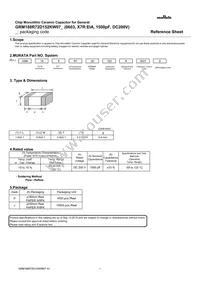 GRM188R72D152KW07D Datasheet Cover