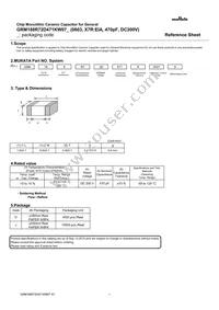 GRM188R72D471KW07D Datasheet Cover