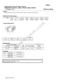 GRM216R71H331JA01D Datasheet Cover