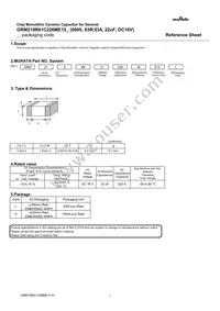 GRM219R61C226ME15L Datasheet Cover