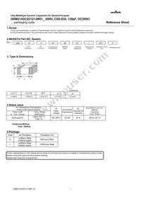 GRM21A5C2D121JW01D Datasheet Cover