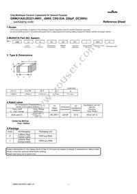 GRM21A5C2D221JW01D Datasheet Cover