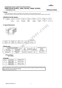 GRM21A5C2E102JWA1D Datasheet Cover