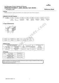 GRM21BC8YA106KE11L Datasheet Cover