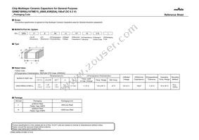 GRM21BR60J107ME15K Datasheet Cover