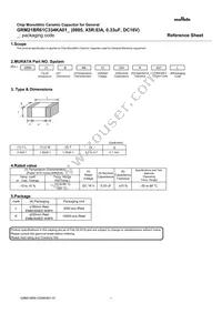 GRM21BR61C334KA01L Datasheet Cover