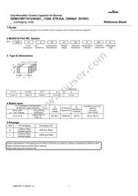 GRM319R72A123KA01D Datasheet Cover