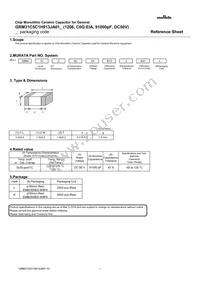 GRM31C5C1H913JA01L Datasheet Cover