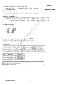 GRM31MR71C684KA01L Datasheet Cover