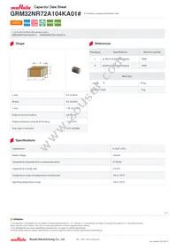 GRM32NR72A104KA01L Datasheet Cover