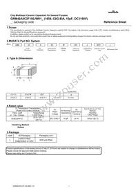 GRM42A5C3F150JW01L Datasheet Cover