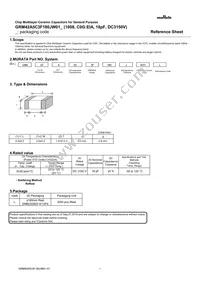 GRM42A5C3F180JW01L Datasheet Cover