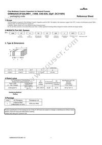 GRM42A5C3F220JW01L Datasheet Cover