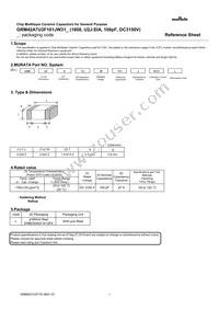 GRM42A7U3F101JW31L Datasheet Cover