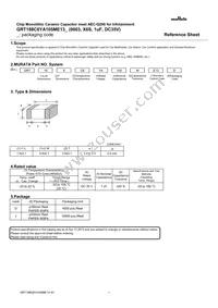 GRT188C8YA105ME13D Datasheet Cover