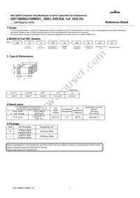 GRT188R60J105ME01D Datasheet Cover