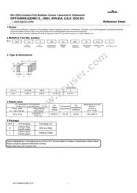 GRT188R60J225ME13D Datasheet Cover