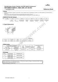 GRT188R61C105KE13D Datasheet Cover