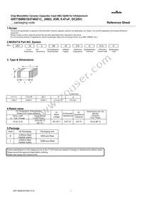 GRT188R61E474KE13D Datasheet Cover