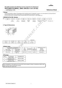 GRT21BR61C475MA02L Datasheet Cover