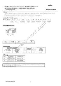 GRT31CR61C106KE01L Datasheet Cover