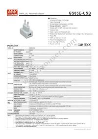 GS05E-USB Datasheet Cover