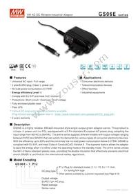 GS06E-5P1J Datasheet Cover