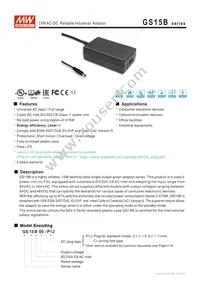 GS15B-0P1J Datasheet Cover