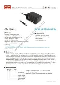 GS15U-8P1J Datasheet Cover