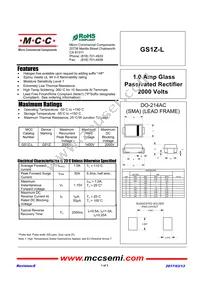 GS1Z-LTP Datasheet Cover