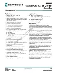 GS6150-INTE3 Datasheet Cover