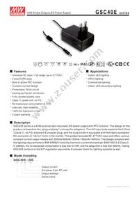 GSC40E-1400 Datasheet Cover