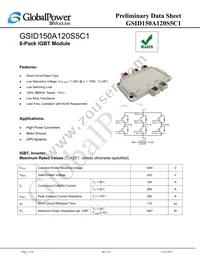 GSID150A120S5C1 Datasheet Cover